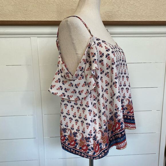 Anthropologie Sophie Rue Boho‎ Cold Shoulder Blouse - Picture 5 of 11